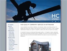 Tablet Screenshot of hc-carpentry.com